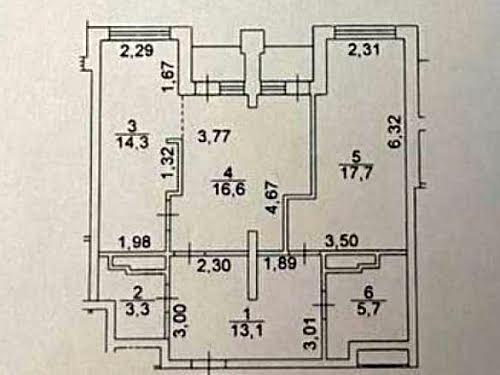 квартира по адресу Киев, Ростиславская  ул. (Рыбалко маршала), 5б