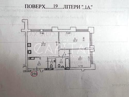 квартира за адресою Київ, Набережно-Рибальська, 27
