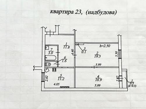 квартира за адресою Дніпро, Слобожанський просп. (ім. газети Правда), 2