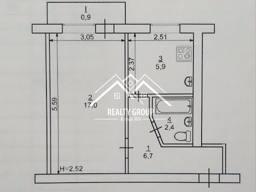 квартира по адресу Софії Перовської ул., 4
