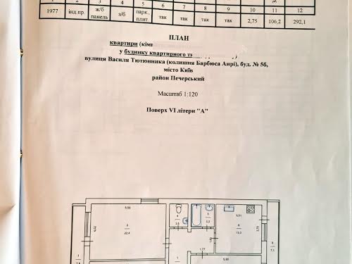 квартира по адресу Василия Тютюнника ул. (Барбюса Анри), 5б