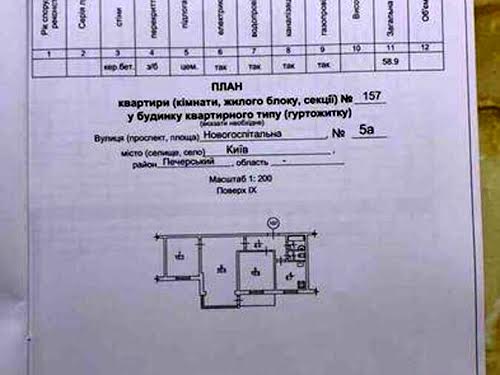 квартира за адресою Новогоспітальна/Шорса, 5-А