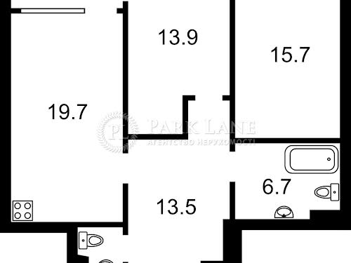 квартира за адресою Дніпровська наб., 15ж