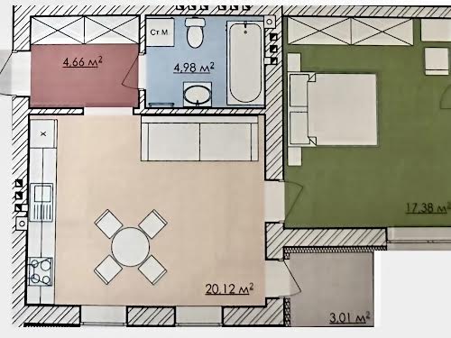 квартира по адресу Красногорская ул., 37