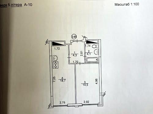 квартира за адресою Красносільського вул., 43