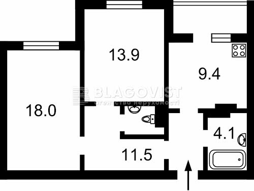 квартира по адресу Бориса Гмыри ул., 14б