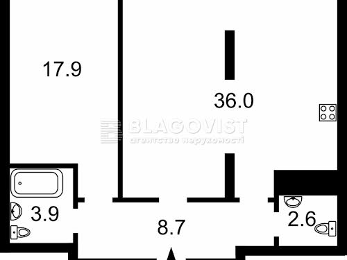 квартира за адресою Київ, Залізничне шосе, 45а