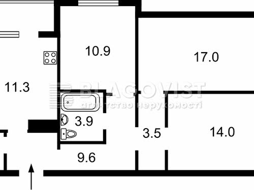 квартира за адресою Бориса Гмирі вул., 16а