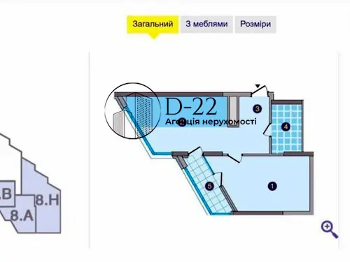 квартира за адресою Зарічна вул., 8