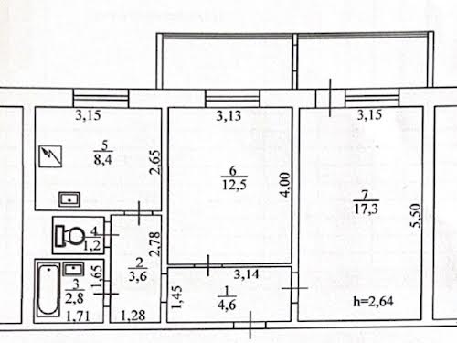 квартира по адресу Киев, Бальзака Оноре ул., 88а