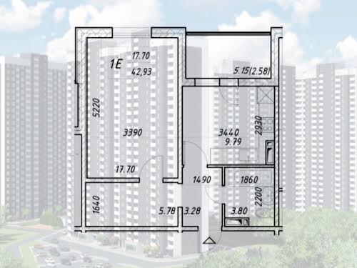 квартира за адресою Київ, Електротехнічна вул., 45