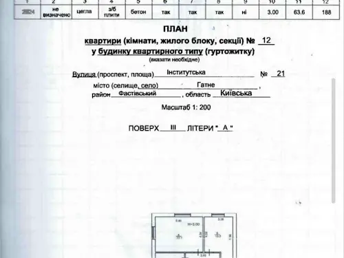 квартира за адресою Інститутська вул., 21