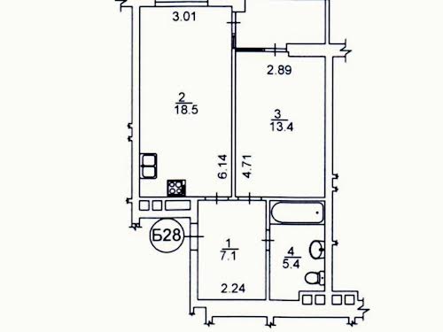 квартира за адресою Дніпровська наб., 18б