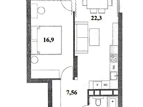 квартира по адресу Петрицкого Анатолия ул., 15а