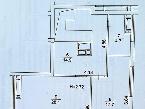 квартира за адресою Київ, Теліги Олени вул., 25