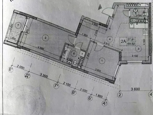 квартира по адресу Олеся Бердника ул., 1-Д