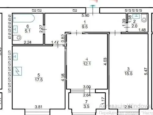 квартира по адресу Героев Майдана ул., 3