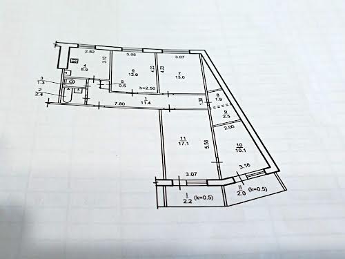 квартира за адресою Дніпро, Слобожанський просп. (ім. газети Правда), 17