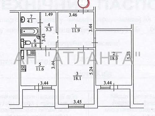 квартира за адресою Київ, Науки просп., 60а