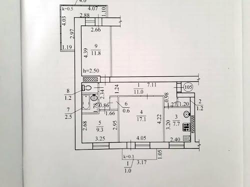 квартира за адресою Дніпро, Щепкина, 39