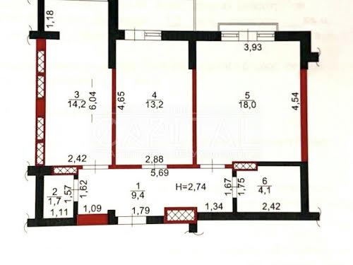 квартира по адресу Метрологическая ул., 11