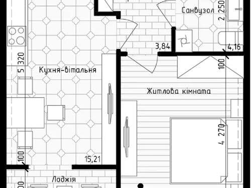 квартира за адресою Михайла Максимовича вул. (Онуфрія Трутенка), 24 б