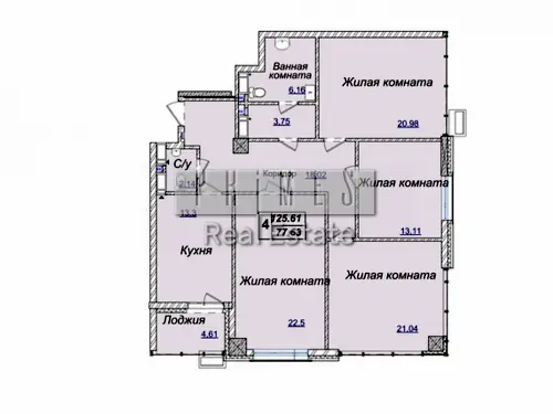 квартира за адресою Андрія Верхогляда вул. (Михайла Драгомирова), 19Б