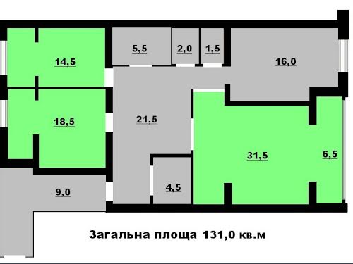 квартира по адресу Захисників Вітчизни, 12