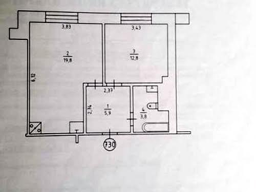 квартира по адресу Комбинатная ул., 23а