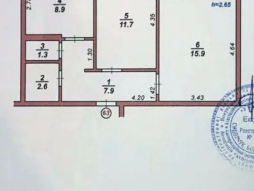 квартира по адресу Вернадского ул., 36