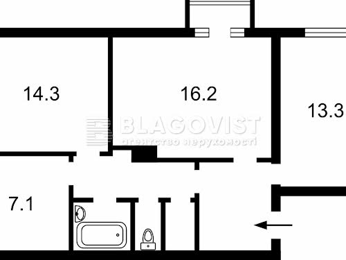 квартира по адресу Строителей ул., 28/15