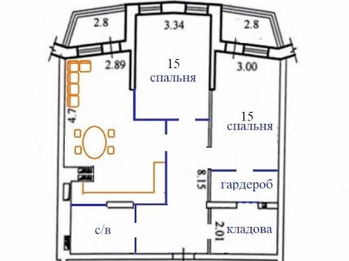 квартира по адресу Леси Украинки бульв., 23