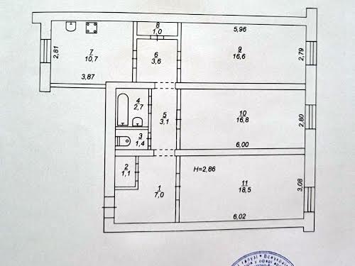 квартира по адресу Вадима Гурова ул. (Постышева), 12