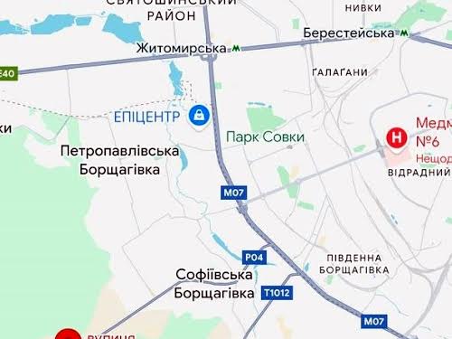 ділянка за адресою Центральна вул.