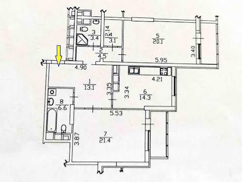 квартира по адресу Киев, Туманяна Ованеса ул., 15а