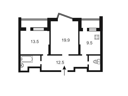 квартира по адресу Киев, Драгоманова ул., 2 Б