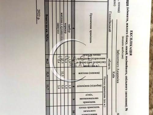 квартира по адресу Заболотного академика ул., 1