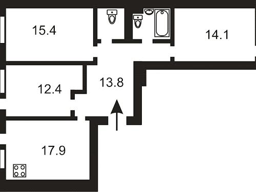 квартира за адресою Правди просп., 41б