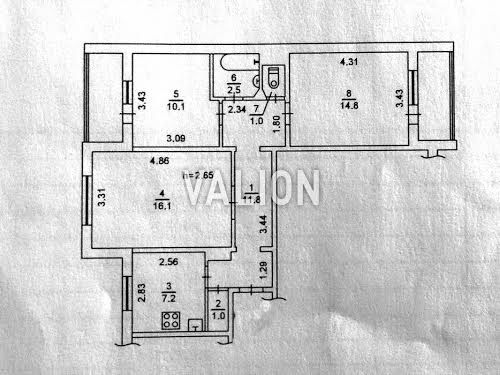 квартира по адресу Червоной Калины просп. (Маяковского Владимира), 93б