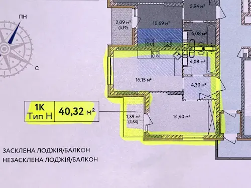 квартира по адресу Василия Симоненко ул., 32