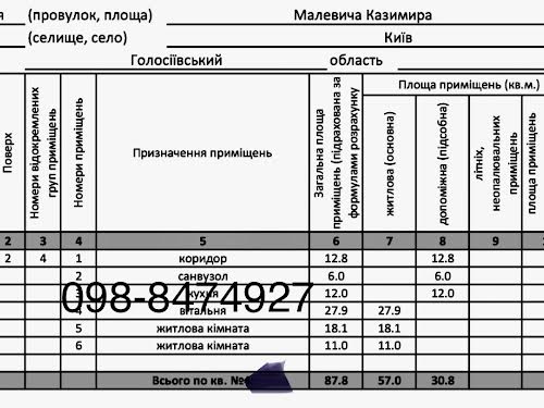 квартира по адресу Киев, Казимира Малевича ул. (Боженко), 53/30