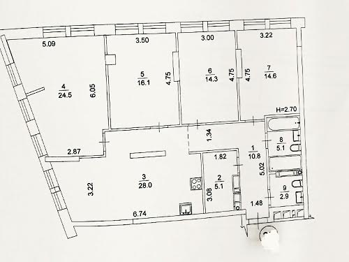 квартира по адресу Князя Романа Мстиславовича, 11-А