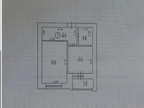 квартира по адресу Ольги Кобилянської ул. (Достоевского), 1-В/5