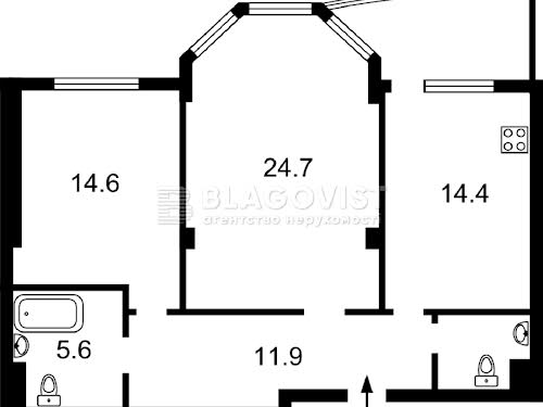 квартира по адресу Краковская ул., 4б