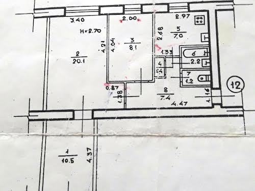 квартира за адресою 2й Артиллерийский переулокр, 6