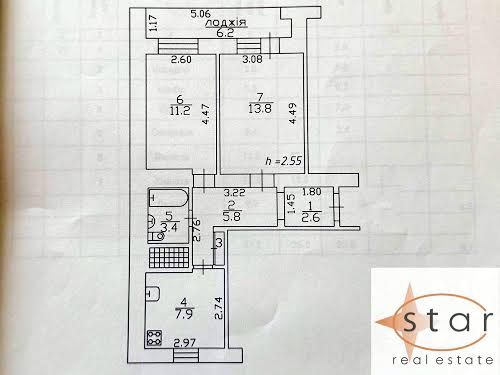 квартира по адресу Любечская ул., 7