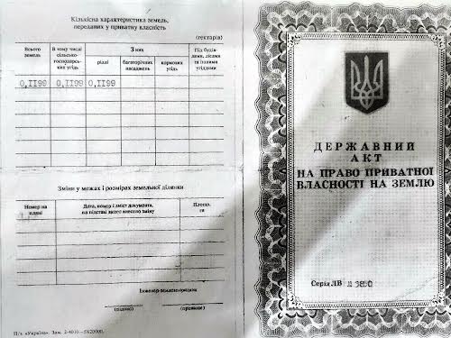 ділянка за адресою 