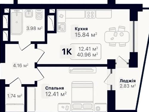 квартира за адресою Соняшникова вул., 32