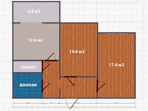 квартира по адресу Чавдар Елизаветы ул., 34