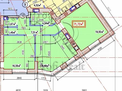 квартира по адресу Героев Небесной Сотни просп., 16/10